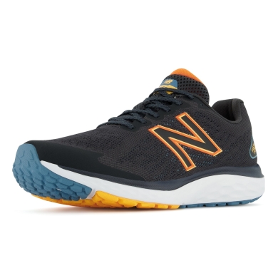 New Balance Buty biegowe Fresh Foam 680v7 (Amortyzacja) czarne/pomarańczowe męskie